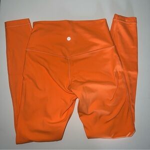 Lululemon Align High-Rise Pant 28” Size 6 Orange Soda